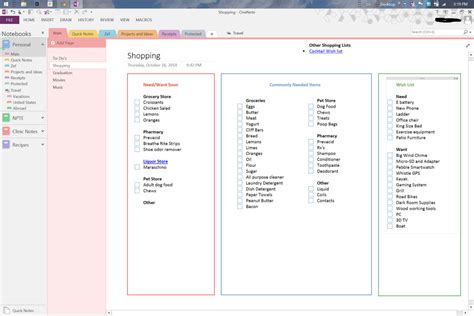 Onenote Template For Project Management