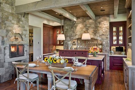 30 Inventive Kitchens with Stone Walls