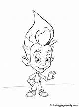 Free Jimmy Neutron Printable Coloring Page  Pages sketch template