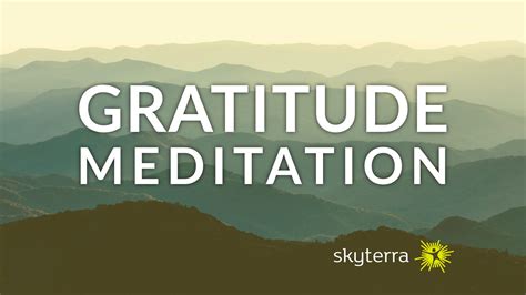 Guided Gratitude Meditation: You Are Enough | Skyterra Wellness ...