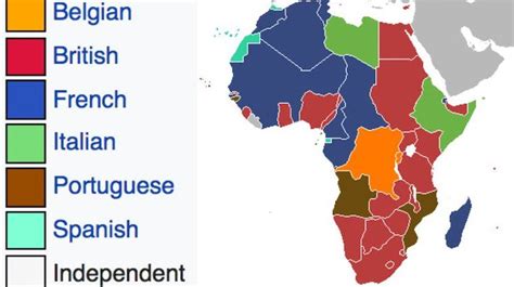 Map of Africa After Berlin Conference