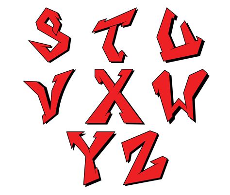 Graffiti Letters Clipart PNG SVG Bundle, Graffiti Font, Graffiti ...