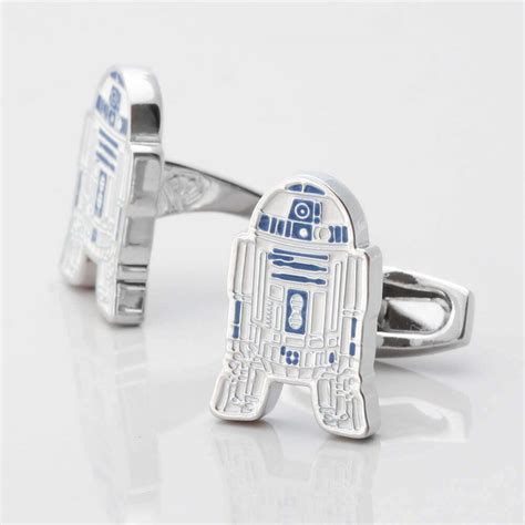 Star wars R2D2 cufflinks by Badger & Brown. The Cufflink Specialists