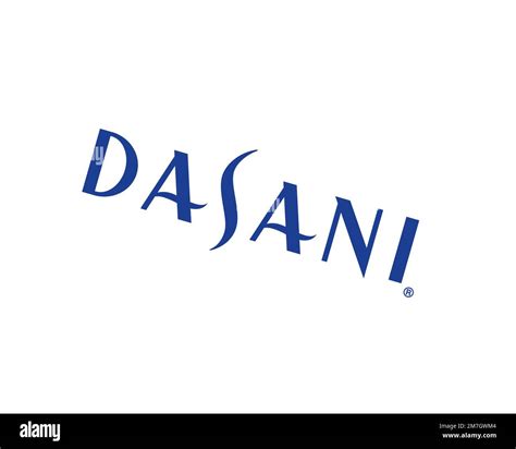 Dasani, rotated logo, white background B Stock Photo - Alamy