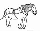 Draft Horse Coloring Pages sketch template