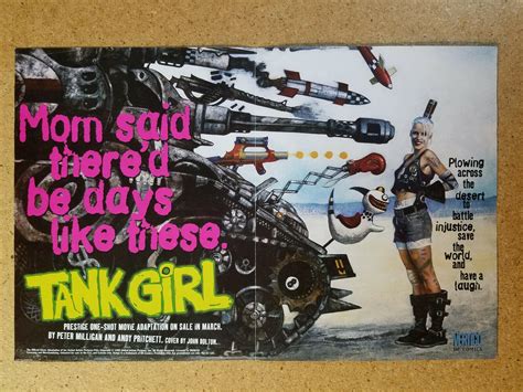 Tank Girl Movie Adaptation Comic Book Poster 1995 (17" x 11") | #3769930420