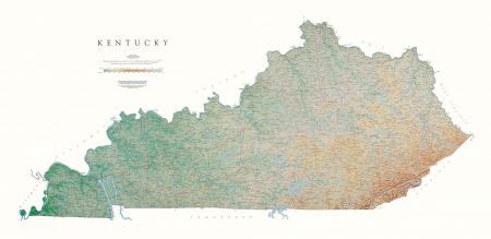 Elevation Map Of Kentucky - Allina Madeline