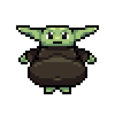 Pixilart - Fat Baby Yoda by Vinzenzius