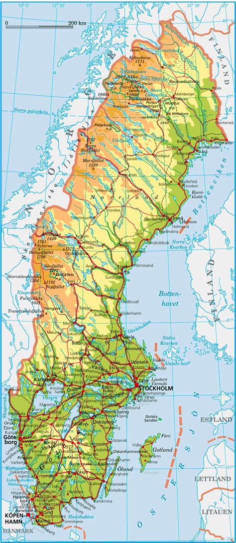 √ National Parks Sweden Map