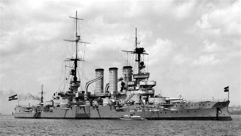 German pre-dreadnought battleship SMS Hessen in 1927. | Battleship ...