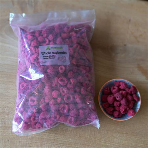 Freeze dried raspberries - 200g, 7kg – TentMeals