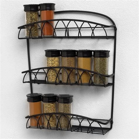 Spectrum Twist Wall Mount Spice Rack - 92310 | Wall mounted spice rack, Wall spice rack, Spice rack