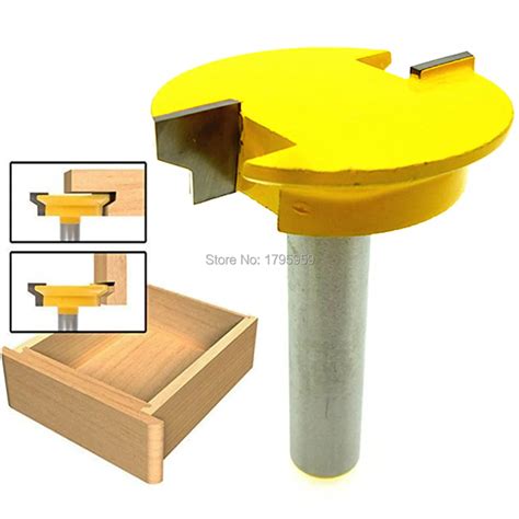 Reversible Drawer Lock Bit Drawer Front Joint Router Bit 1/2 Inch Shank Woodworking Drill Bit ...