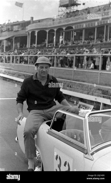 RACING DRIVER INNES IRELAND PORTRAIT - ; 8 AUGUST 1962 Stock Photo - Alamy