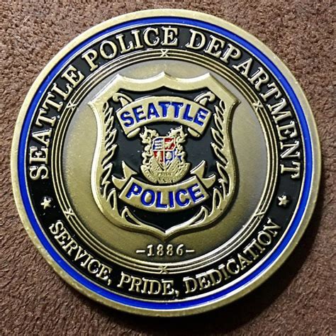 Seattle Police Challenge Coin | Police challenge coins, Challenge coins ...