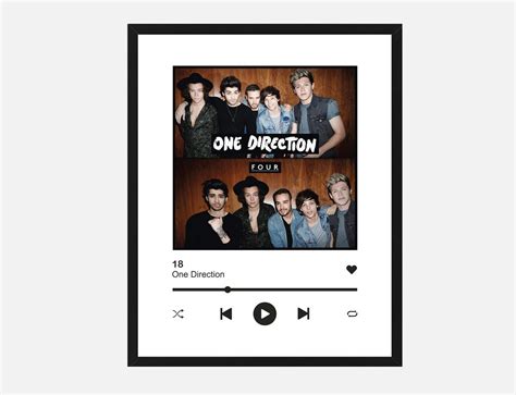 ONE DIRECTION 18 canciones one direction poster one | Etsy