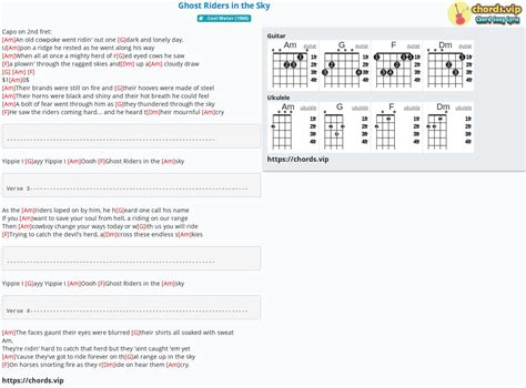 Chord: Ghost Riders in the Sky - tab, song lyric, sheet, guitar ...