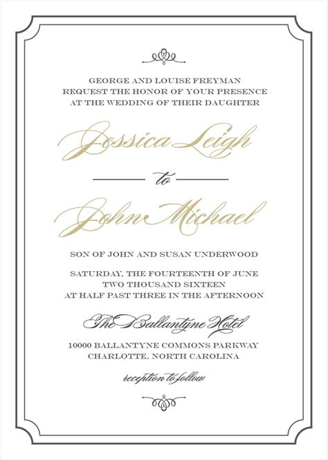 13+ Formal wedding invitation wording both parents hosting ideas