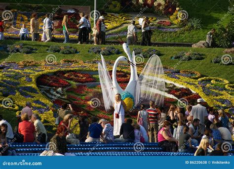 Annual Flower Festival in Kiev Editorial Stock Photo - Image of festive ...