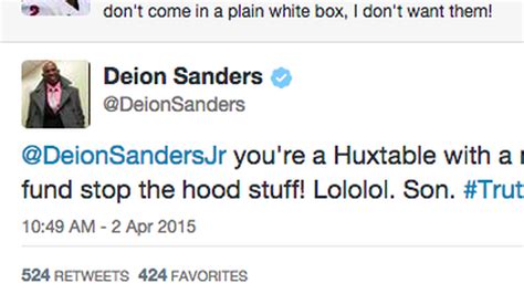 Deion Sanders reminds Deion Sanders Jr. that he's rich as hell and ...