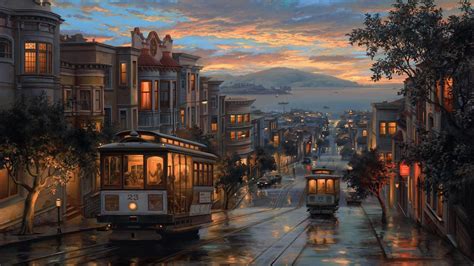 painting, San Francisco Wallpapers HD / Desktop and Mobile Backgrounds