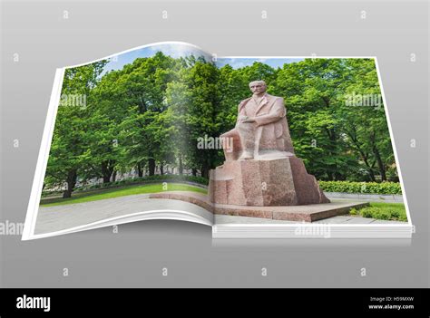 The monument of Janis Rainis (1865-1929) is located in the Vermanes ...