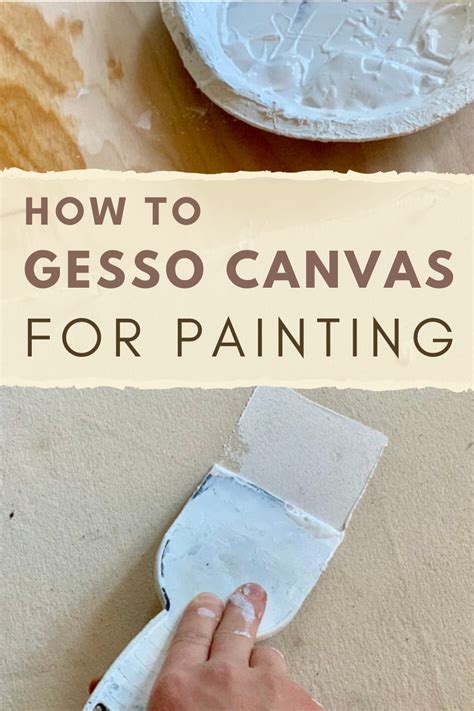 Step By Step How to Gesso Canvas For Painters | Oil painting tutorial, Diy canvas art painting ...