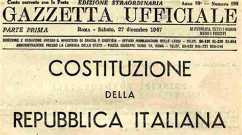 La Costituzione della Repubblica Italiana: articoli e principi fondamentali