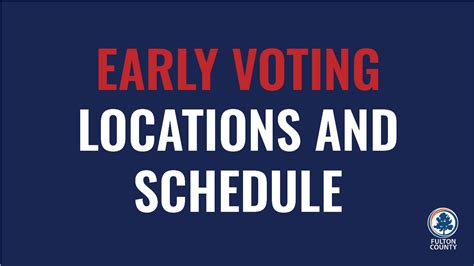 Fulton County Announces Early Voting Locations