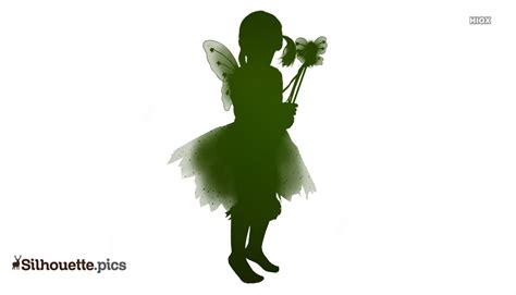 Girl fairy Silhouette Vector, Clipart Images, Pictures