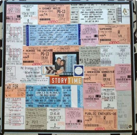 a page with all concert tickets, movie stubs, passes. Hmmm...I might try this Scrapbook Page ...