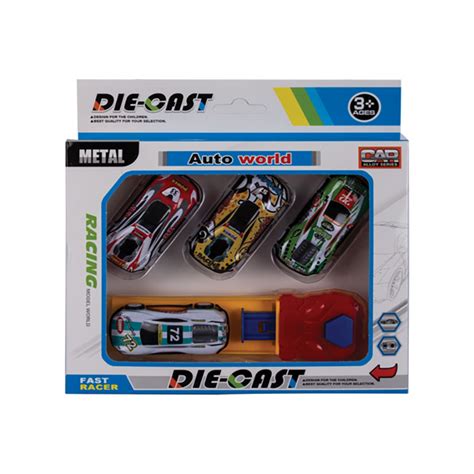 DIE CAST SET W/4 CARS & 1 LAUNCHER – Albatross Wholesale