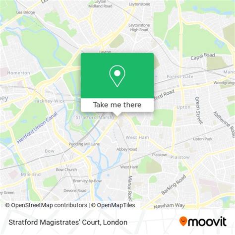 How to get to Stratford Magistrates' Court by train, bus or Tube?