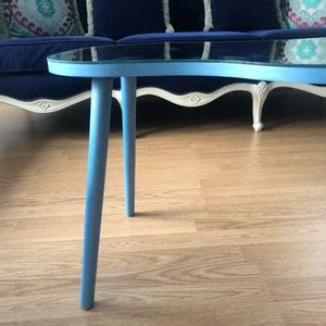 Blue Coffee Table , Coffee Table With Glass - Etsy