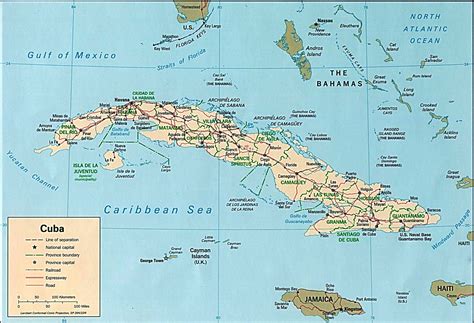 Mapa de Cuba - Mapa Físico, Geográfico, Político, turístico y Temático.