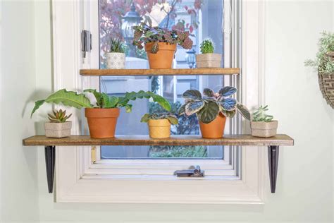 DIY Window Plant Shelf