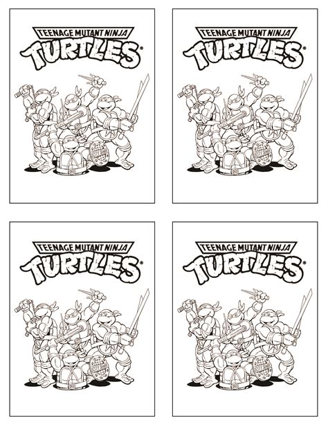 Ninja Turtle Birthday Coloring Pages