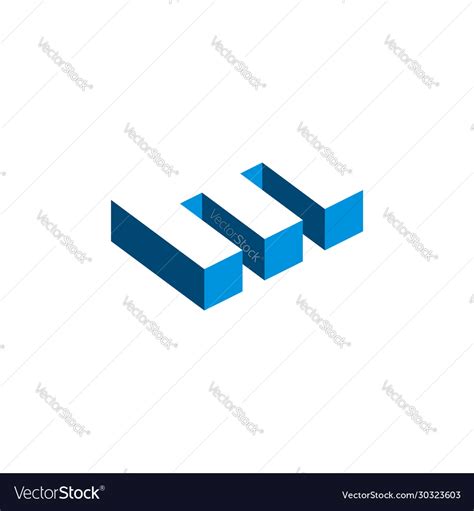 Blue e letter logo template design eps 10 Vector Image