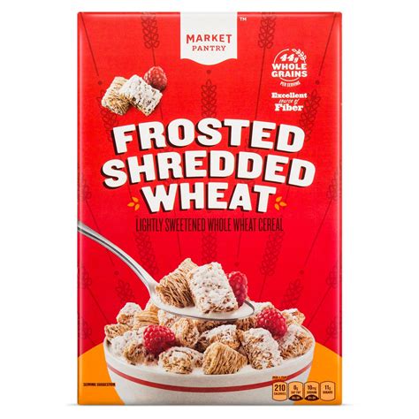 Frosted Shredded Wheat Breakfast Cereal - 18oz - Market Pantry | Breakfast cereal, Cereal, Wheat ...