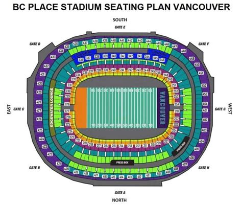 BC Place Stadium Seating Chart, Ticket Price, Booking, Parking Map