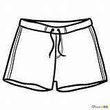 How To Draw Shorts Clothes sketch template