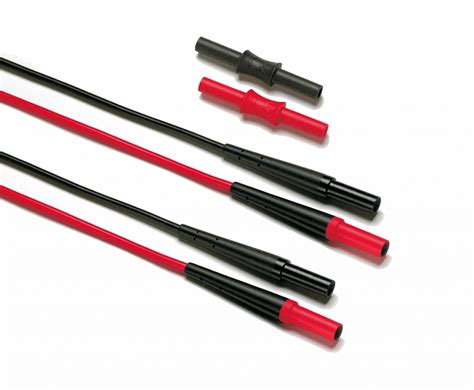 Fluke TL221 Sure Grip Extension Lead Set Red/Black - Designed to extend your test leads - Testermans