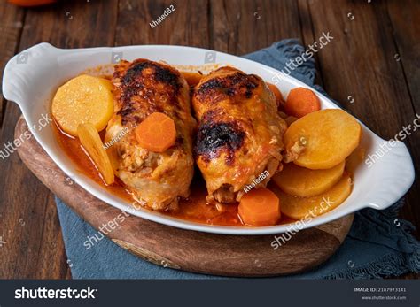 Arabic Cuisine Egyptian Traditional Stuffed Pigeon Stock Photo ...