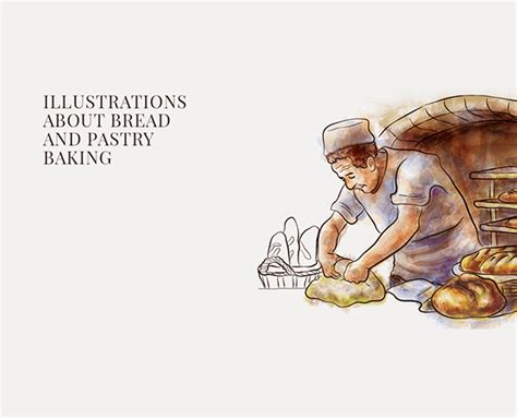 Illustrations. Baking process. on Behance