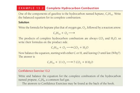 Balanced Chemical Equation For The Complete Combustion Of Gasoline ...