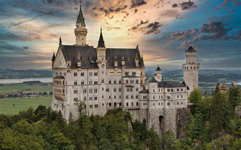 Download imagens Castelo de Neuschwanstein, Hohenschwangau, belo castelo, Baviera, castelos da ...