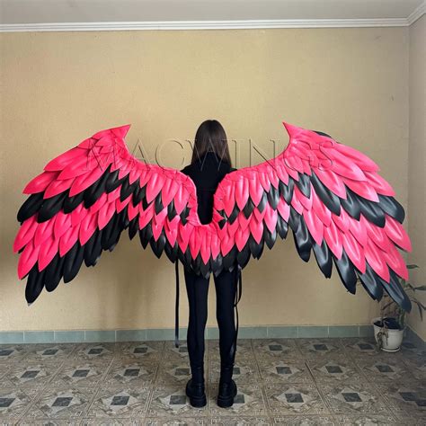 Red Demon Wings, Devil Costume, Black Fallen Angel, Lucifer Wings ...