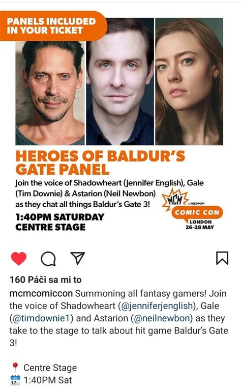 Les doubleurs des compagnons discutent de BG3 au London Comic Con : r/BaldursGate3