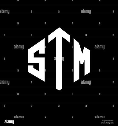 STM letter logo design with polygon shape. STM polygon and cube shape logo design. STM hexagon ...