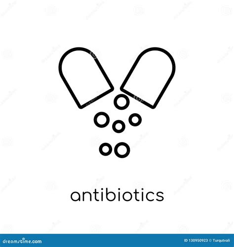 Antibiotics Outline Icon. Simple Linear Element Illustration. Isolated Line Antibiotics Icon On ...